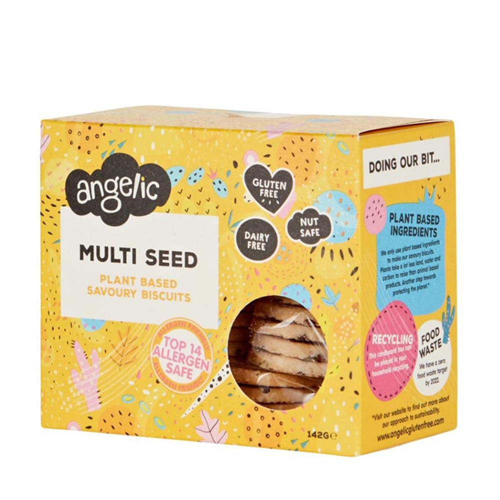 Angelic Multi Seed Plant Based Savoury Biscuits 142g